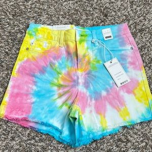 Judy Blue tie dye high waisted shorts